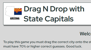 states and capitals drag and drop